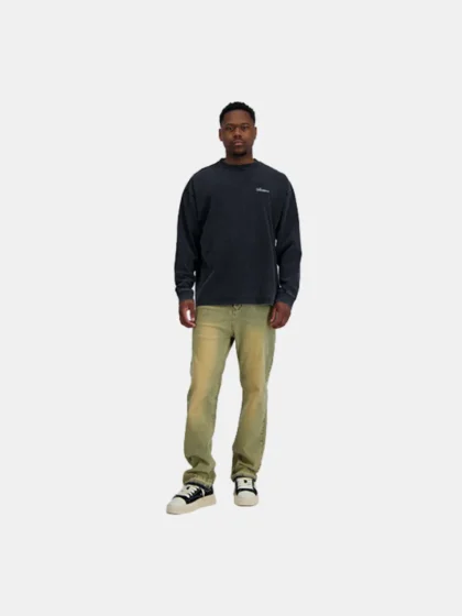 Black Bananas script racing longsleeve black