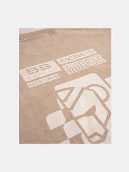 Black Bananas script racing longsleeve sand
