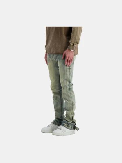 Black Bananas slim seam denim blue