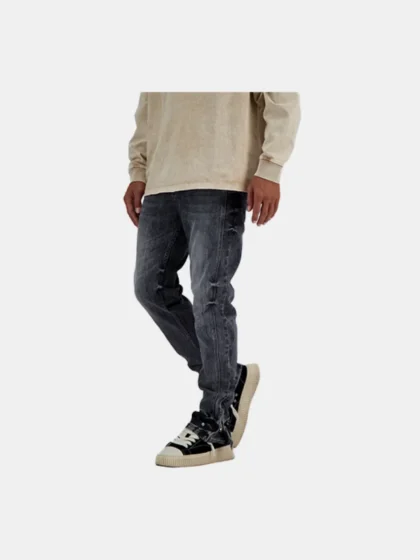Black Bananas slim seam denim grey