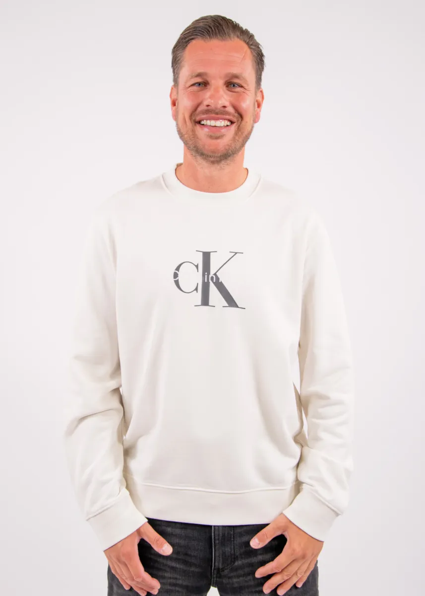 Calvin Klein Jeans CL LS 350Terry Mnlg Cn Sweatshirt 2 Calvin Klein Jeans lv04rg278 yas tofu