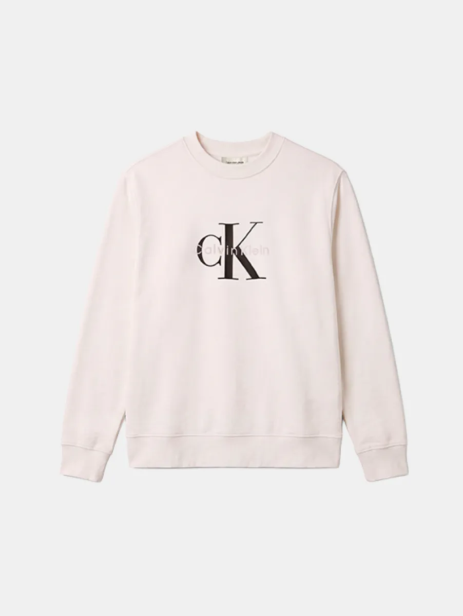 Calvin Klein Jeans CL LS 350Terry Mnlg Cn Sweatshirt 1 Calvin Klein Jeans lv04rg278 yas tofu