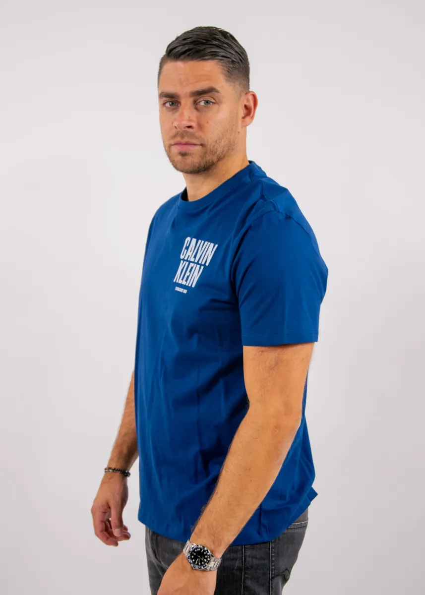 Calvin Klein Jeans SS 30S EU Block Font Calvin Back-Print 3 Calvin Klein Jeans lv04rh816g 5ma estate blue
