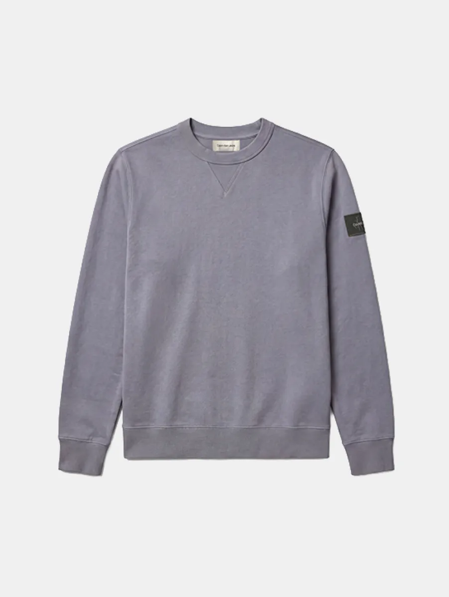 Calvin Klein Jeans LS EU 350Terry Badge Sweatshirt 1 Calvin Klein Jeans lv04rj200g 5fa steel gray