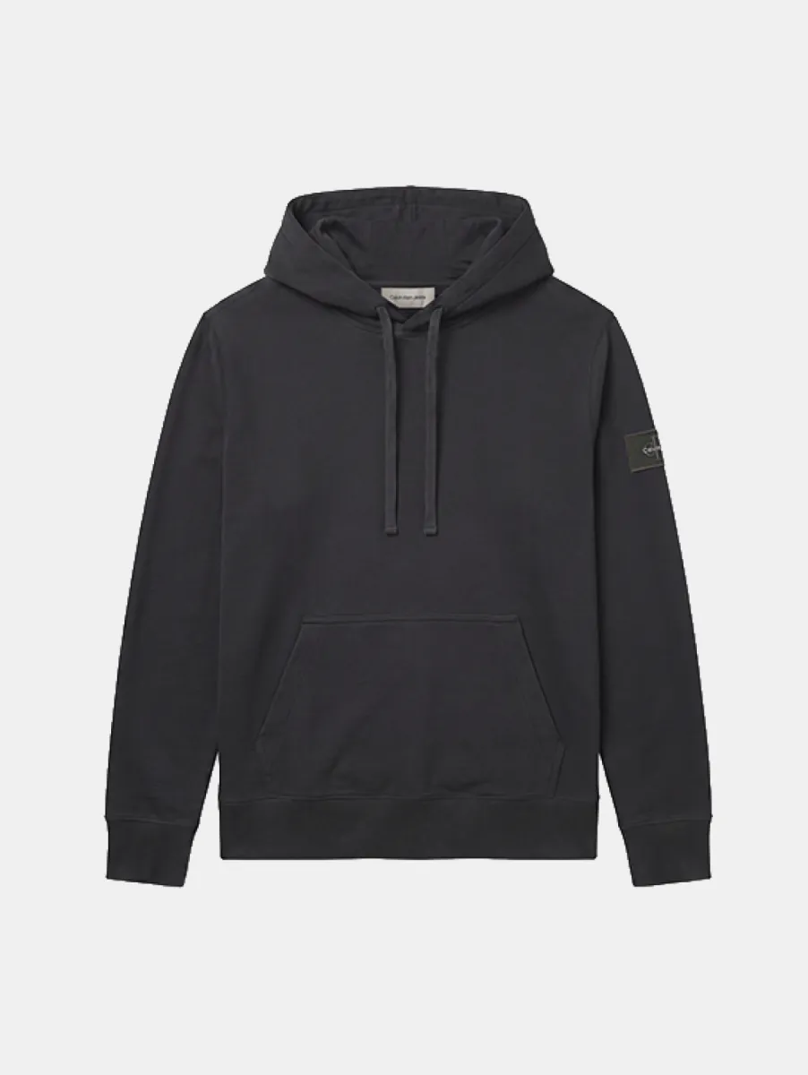 Calvin Klein Jeans LS EU 350Terry Badge Hoodie 1 Calvin Klein Jeans lv04rj201g 8mn pirate black