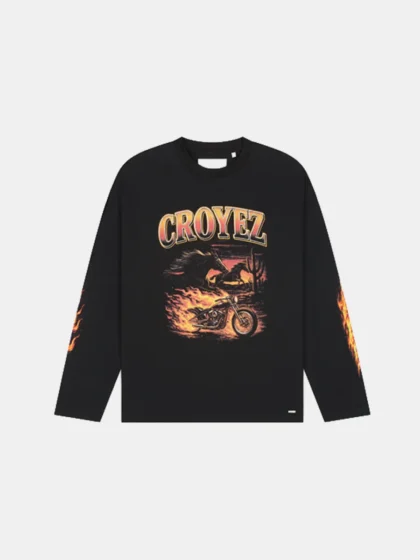 Croyez firestorm longsleeve t-shirt black