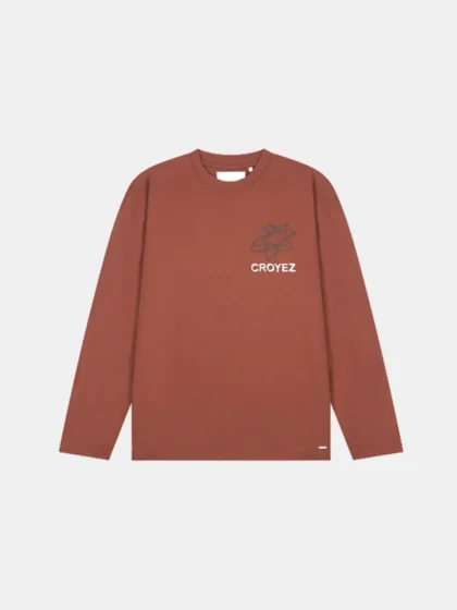 Croyez gardener longsleeve t-s melted red