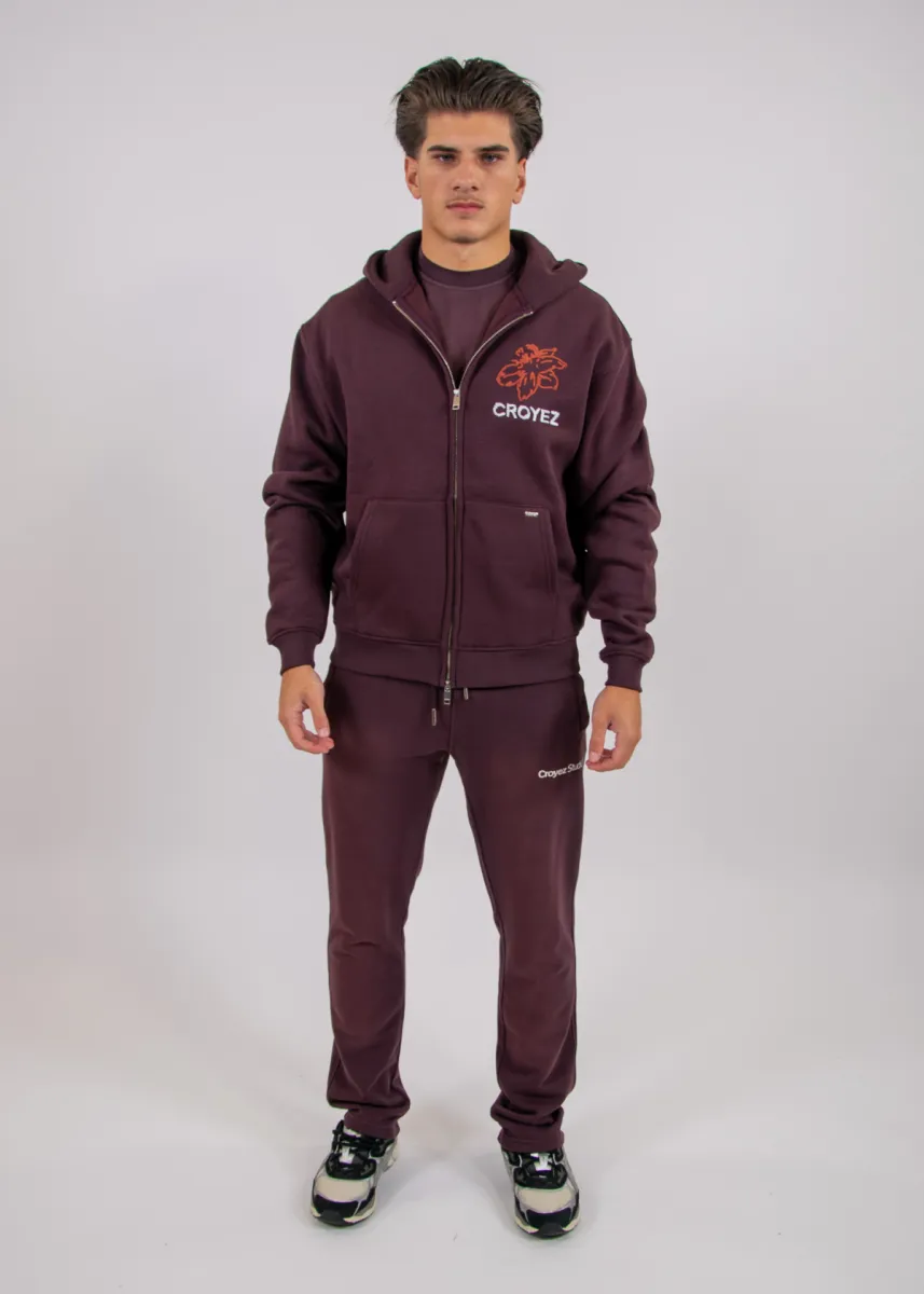 Croyez Gardener Zip Hoodie 6 Croyez gardener zip hoodie raisin red