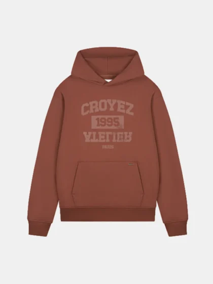 Croyez heavyweight college hoodie melted red