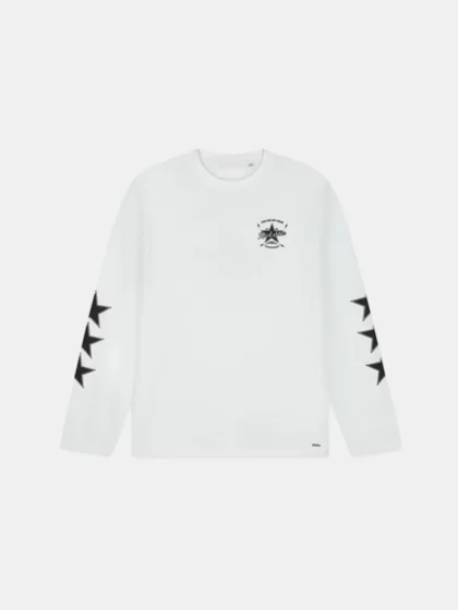Croyez rockstar longsleeve t-shirt white