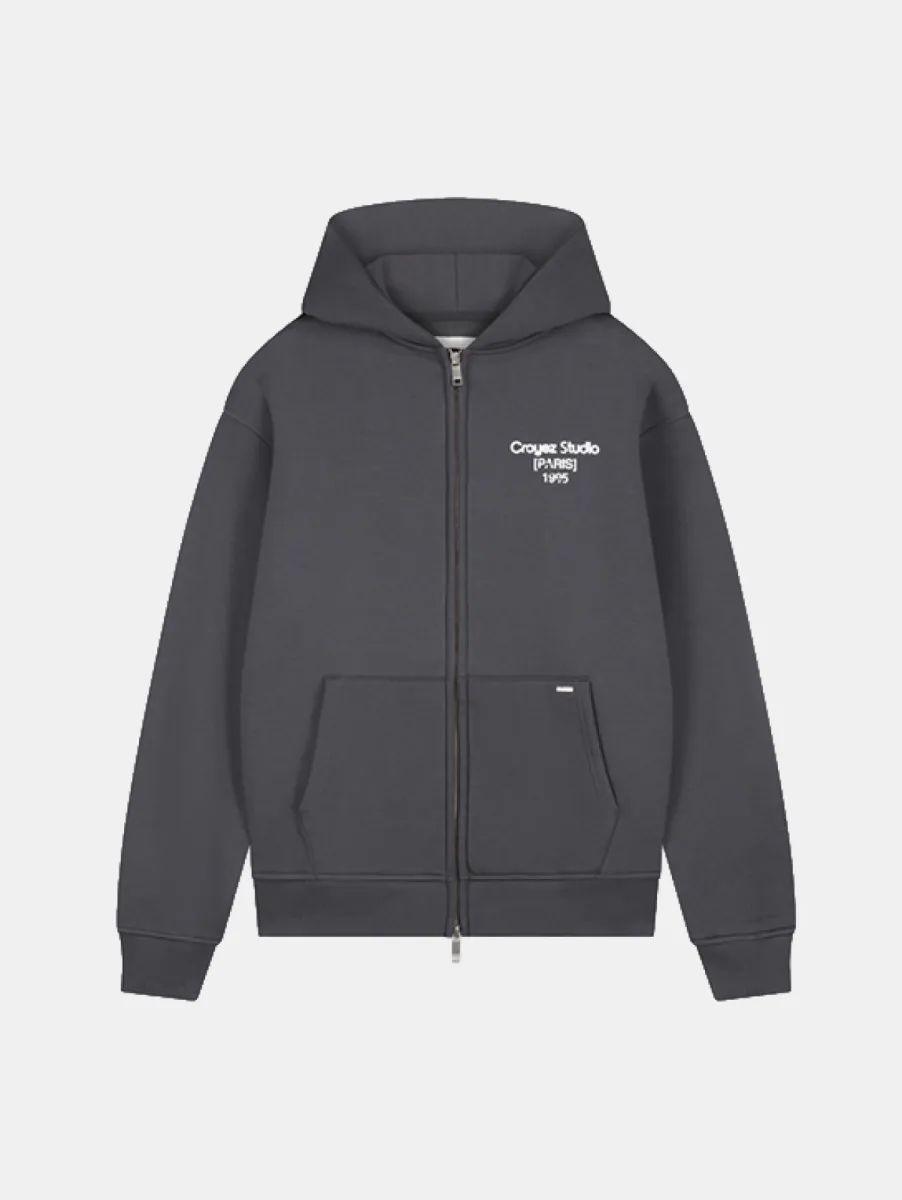 Croyez Studio Damaged Zip Hoodie 2 Croyez studio damaged zip hoodie antra