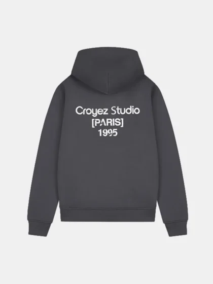 Croyez studio damaged zip hoodie antra