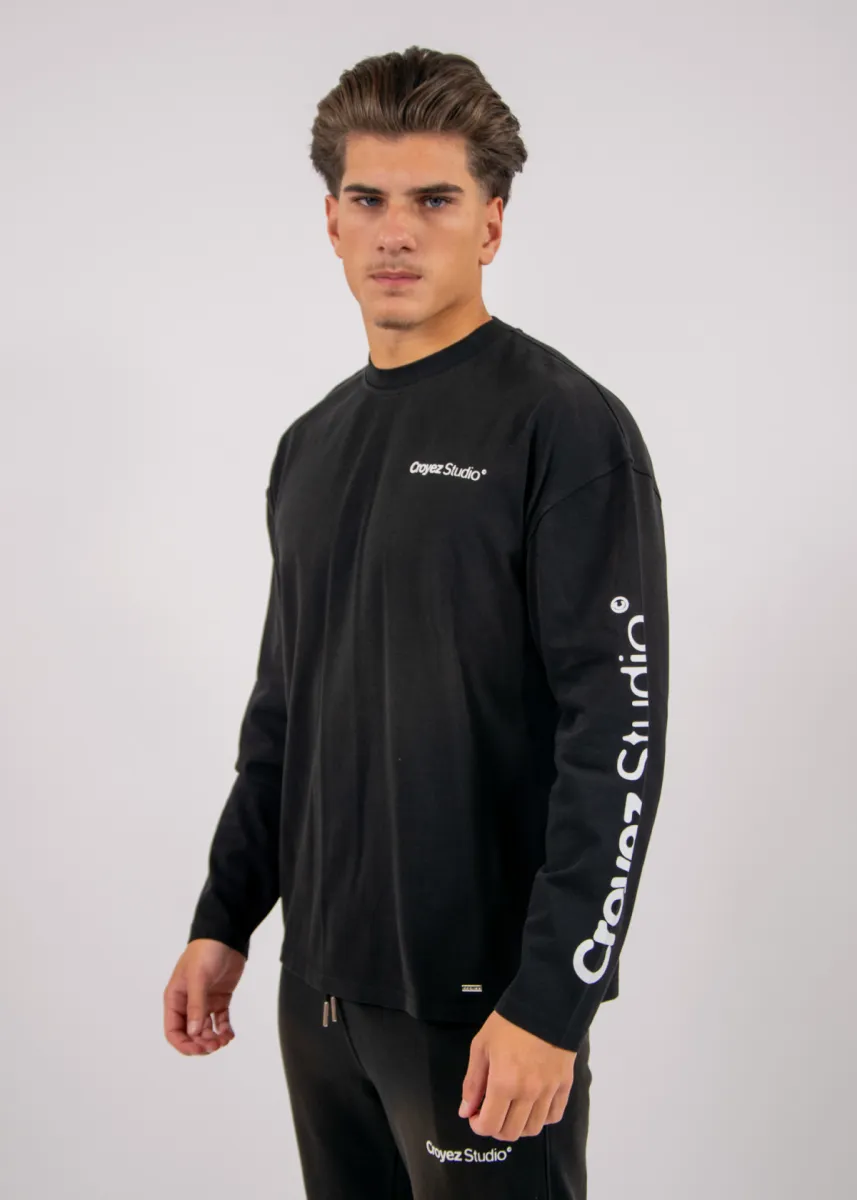 Croyez Studio Faded Longsleeve 3 Croyez studio faded longsleeve t-shi black