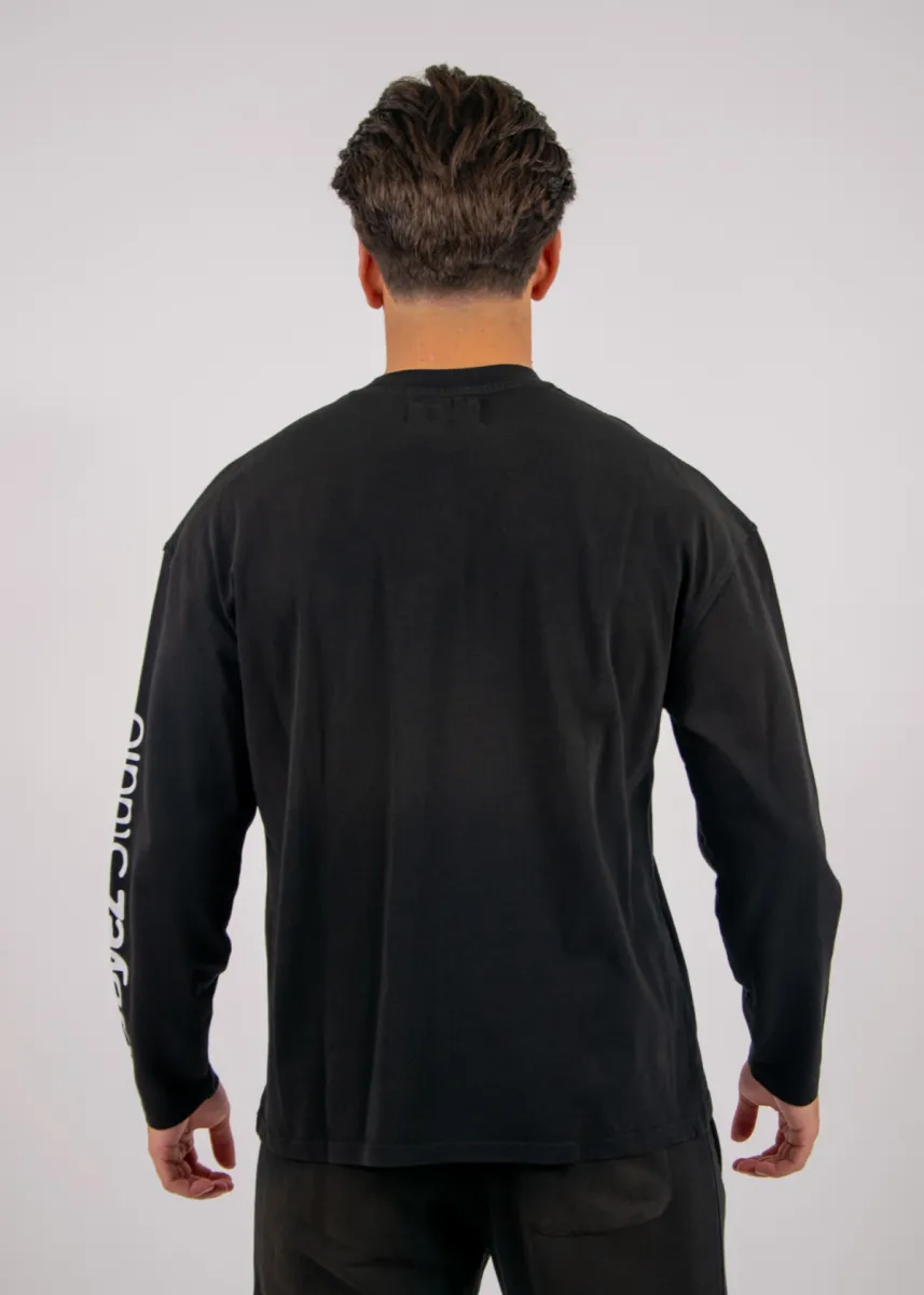 Croyez Studio Faded Longsleeve 4 Croyez studio faded longsleeve t-shi black
