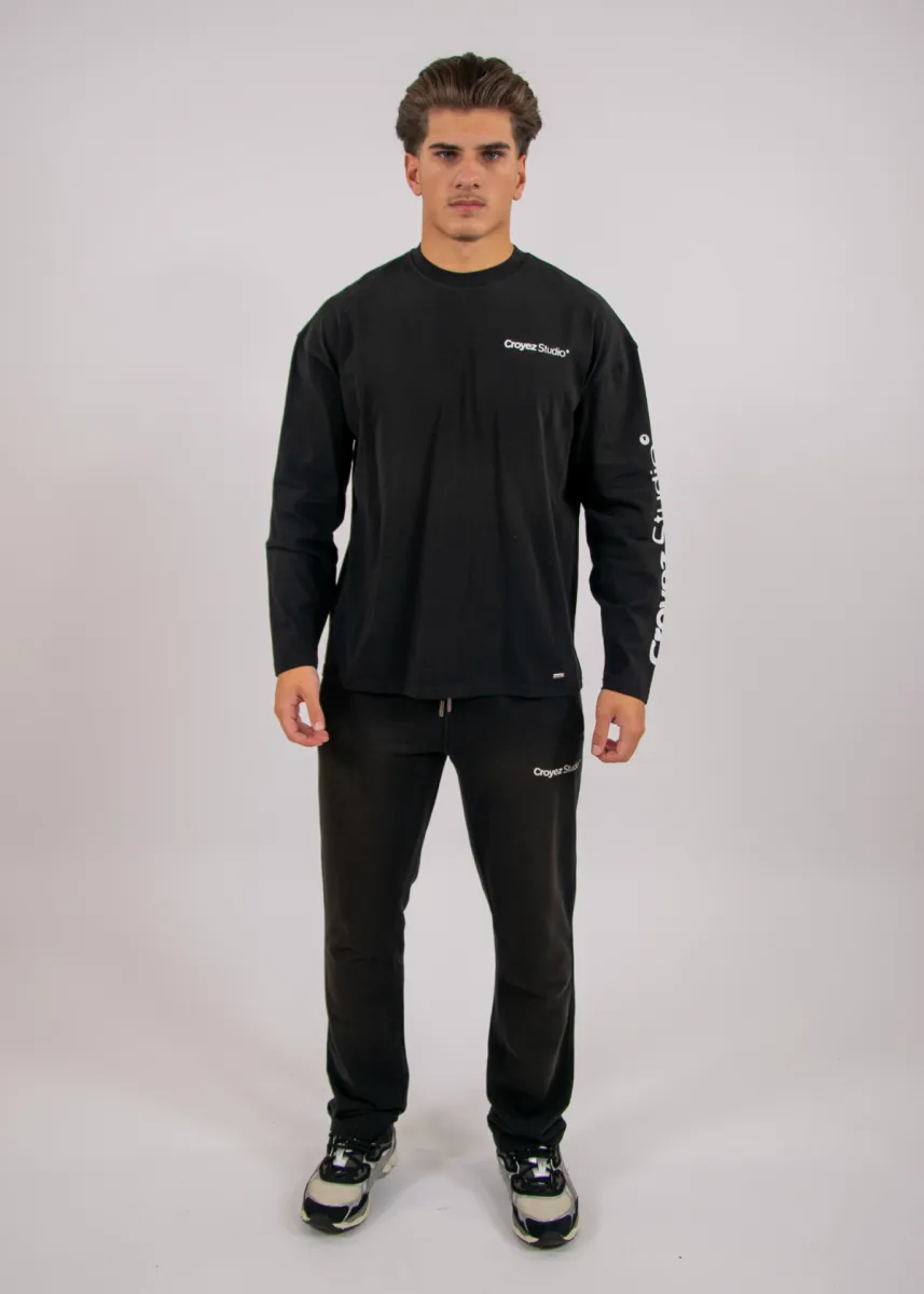 Croyez Studio Faded Longsleeve 5 Croyez studio faded longsleeve t-shi black