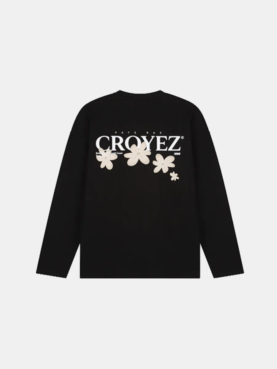 Croyez Studio Faded Longsleeve 1 Croyez studio faded longsleeve t-shi black