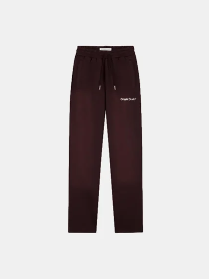 Croyez studio faded straighty leg swe raisin red