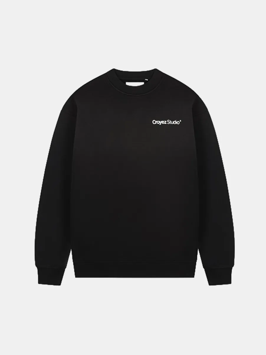 Croyez Studio Faded Sweater 1 Croyez studio faded sweater black