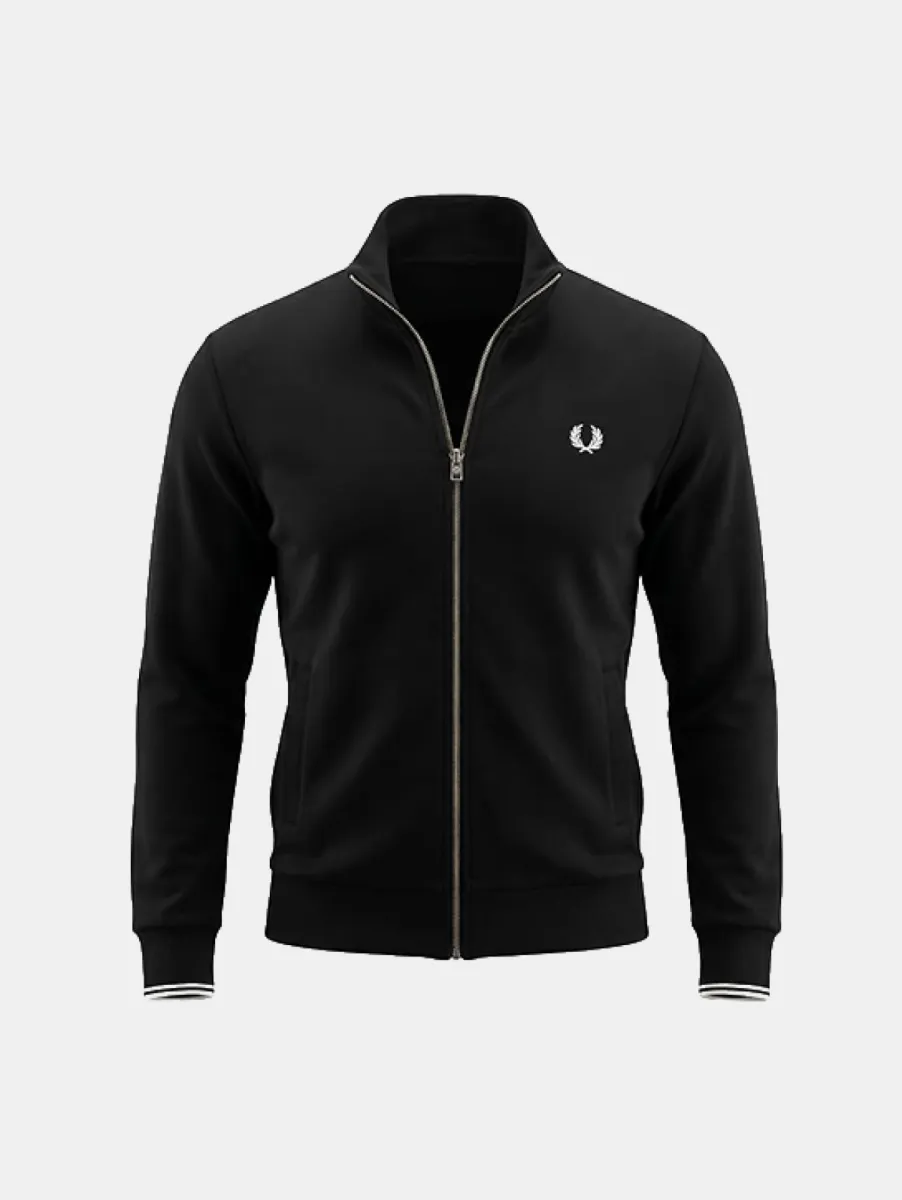 Fred Perry Zip Through Sweatshirt 1 Fred Perry j3340 102 black