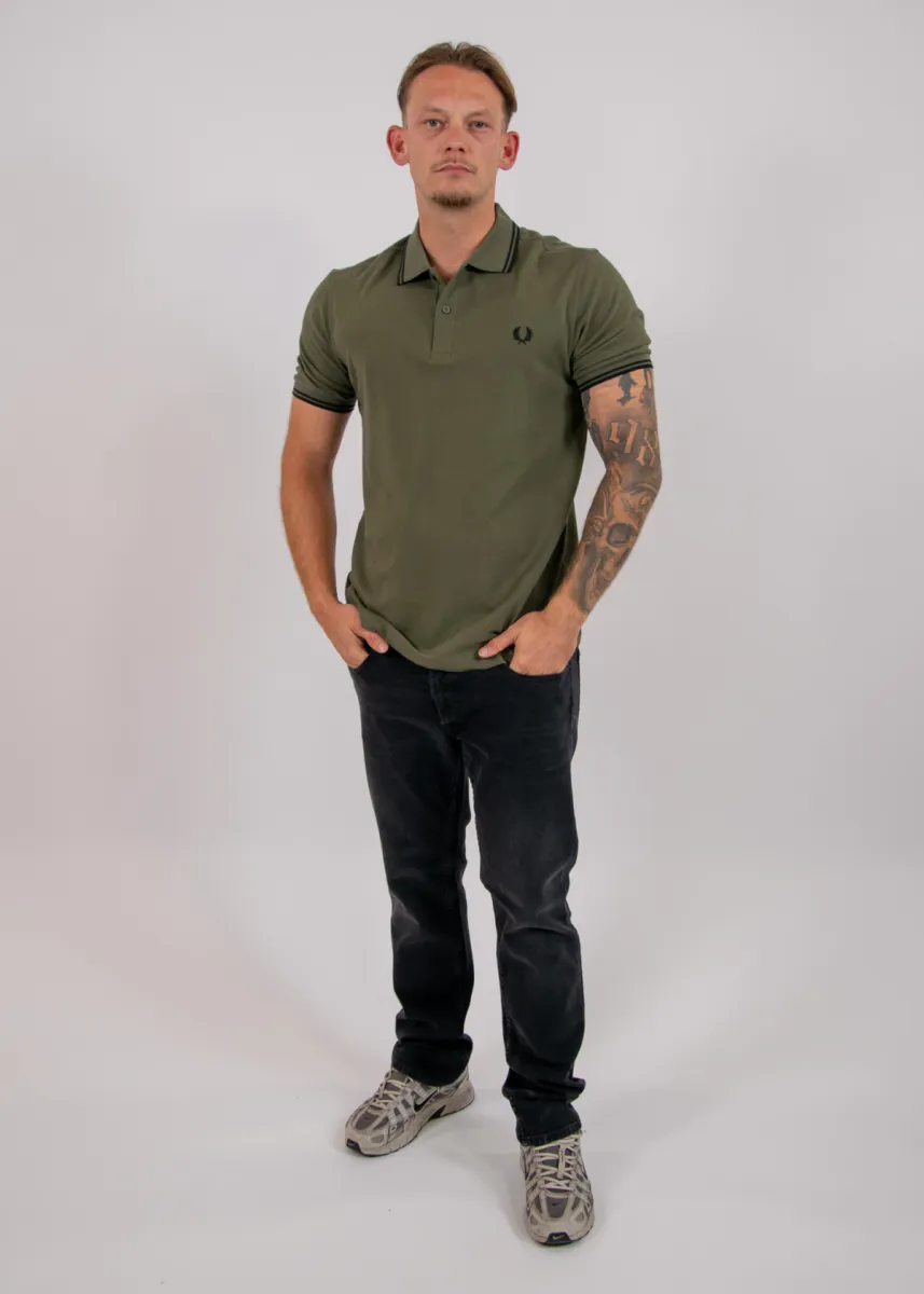 Fred Perry Twin Tipped Fred Perry Shirt 5 Fred Perry m3600 z50 lrlwrthgreen/blk