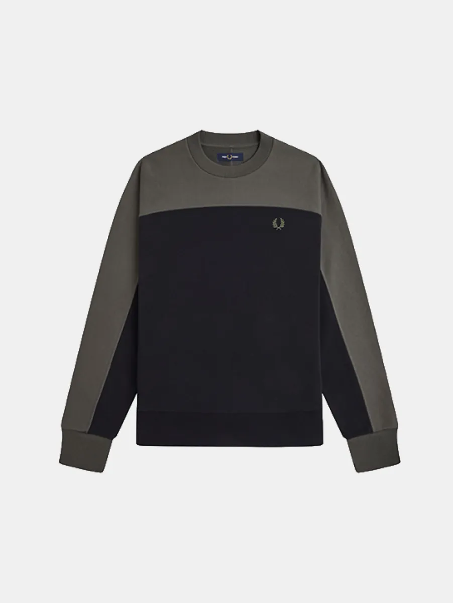 Fred Perry Colour Block Sweatshirt 1 Fred Perry m3623 102 black