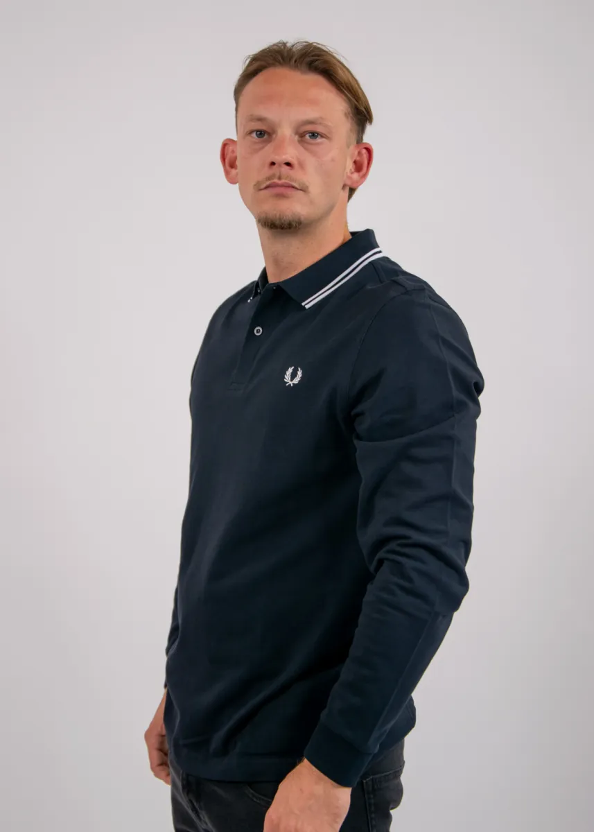 Fred Perry LS Twin Tipped FP Shirt 3 Fred Perry m3636 238 navy/white