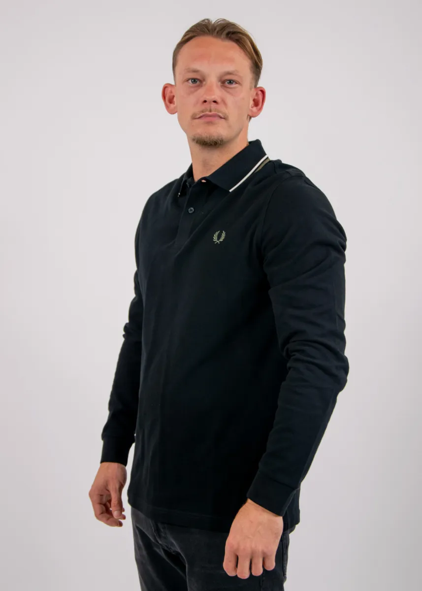 Fred Perry LS Twin Tipped FP Shirt 3 Fred Perry m3636 w54 blk/ecr/lrlwgren