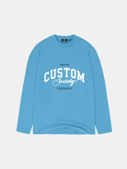 Jorcustom customsociety longsleeve t-shi bountyblue