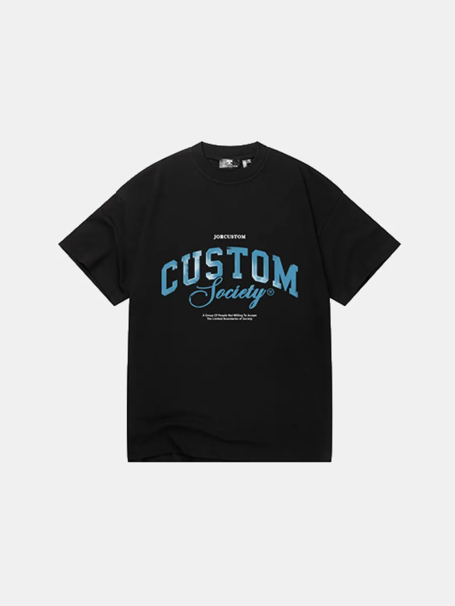 Jorcustom Customsociety Loose Fit T-Shirt 1 Jorcustom customsociety loose fit t- black