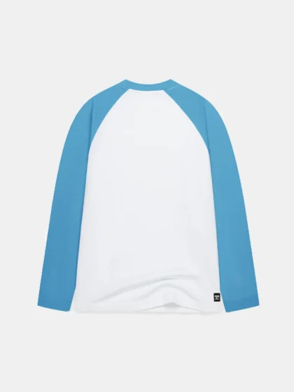 Jorcustom customsociety raglan longsle white-bountyblue