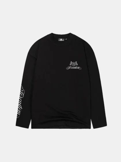 Jorcustom handscript2.0 longsleeve t-shi black