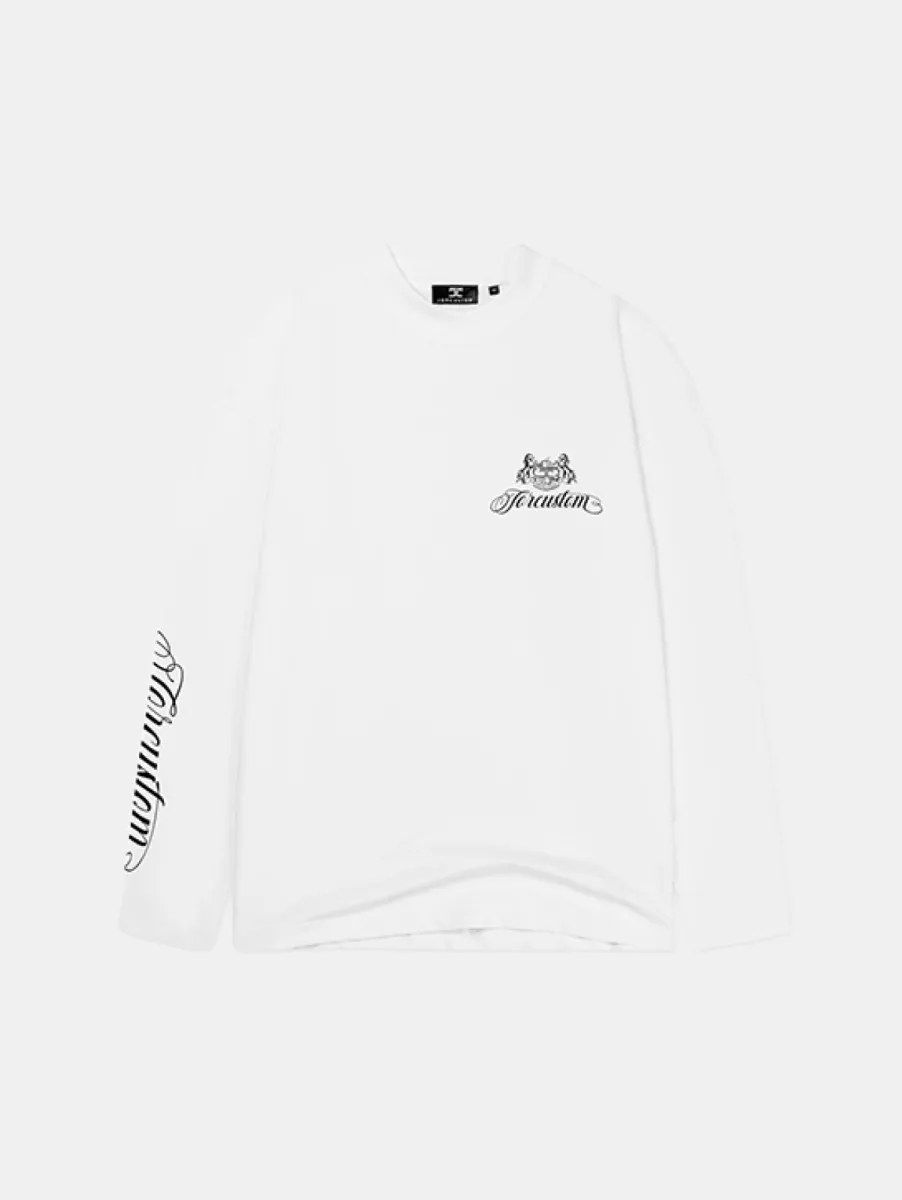 Jorcustom Handscript2.0 Longsleeve T-Shirt 2 Jorcustom handscript2.0 longsleeve t-shi white