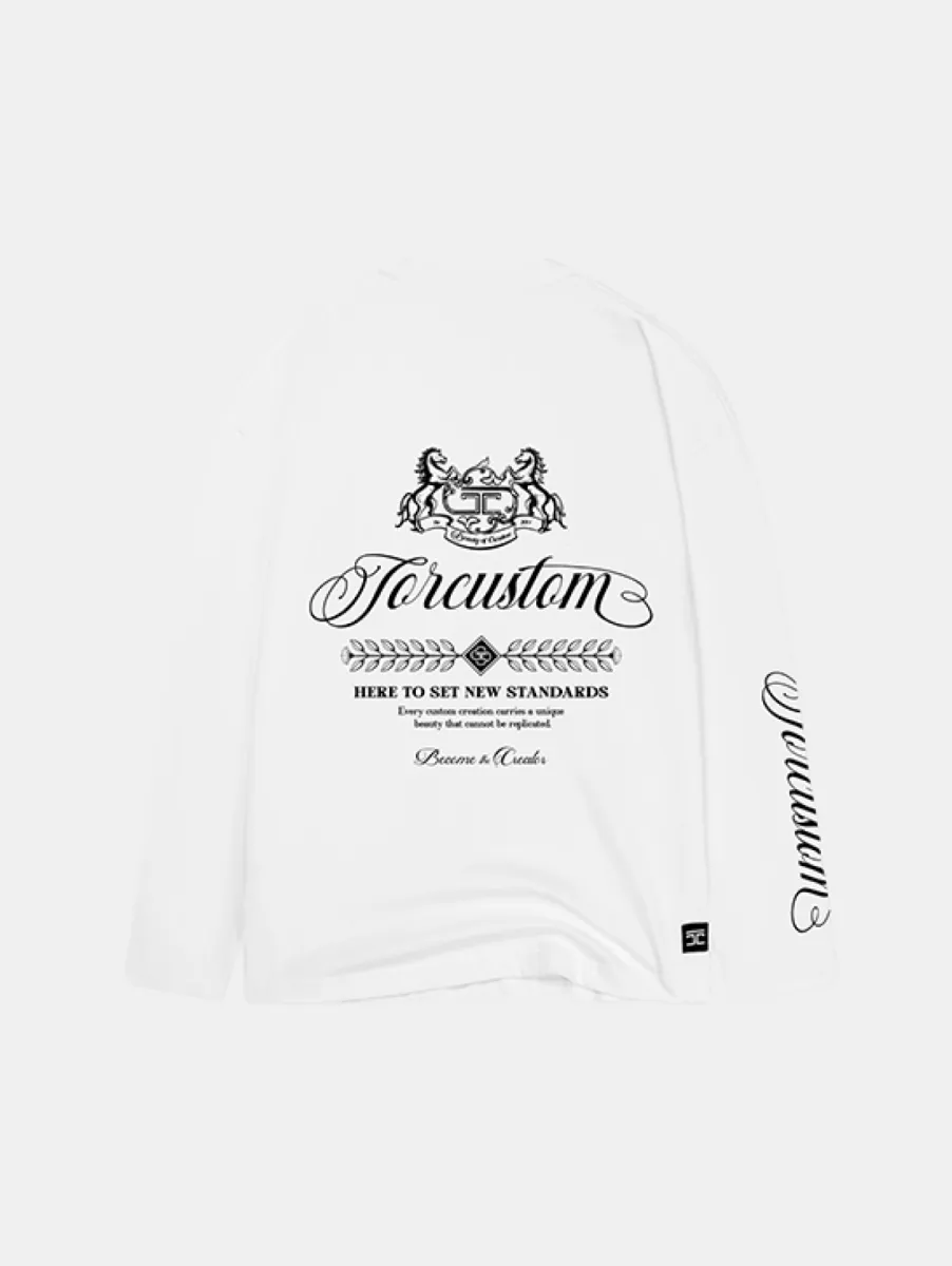 Jorcustom Handscript2.0 Longsleeve T-Shirt 1 Jorcustom handscript2.0 longsleeve t-shi white