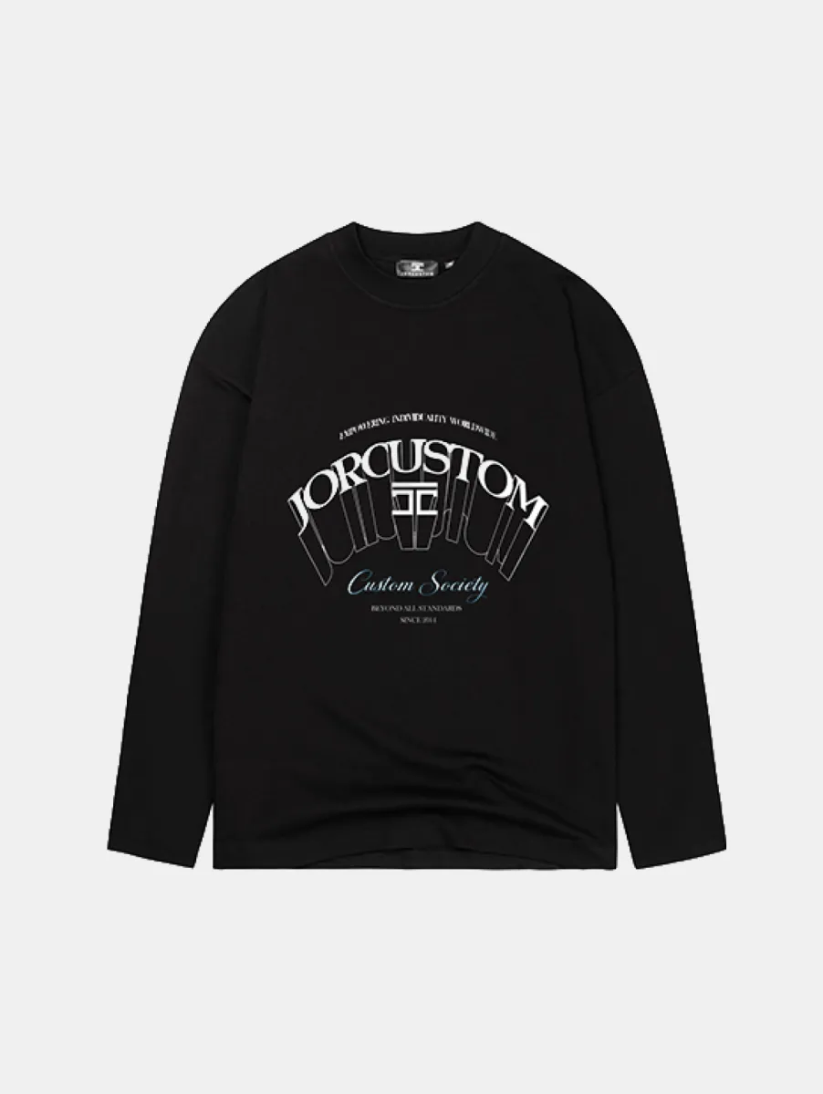 Jorcustom Individuality Longsleeve T-Shirt 1 Jorcustom individuality longsleeve t-shi black