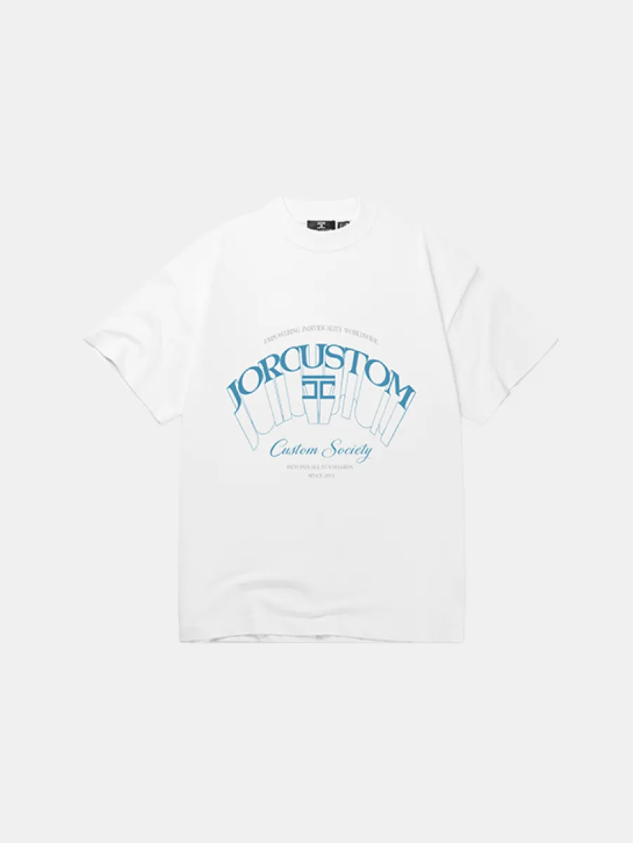 Jorcustom Individuality Loose Fit T-Shirt 1 Jorcustom individuality loose fit t- white