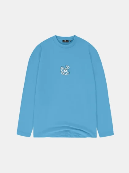 Jorcustom monogram longsleeve t-shi bountyblue