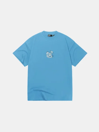Jorcustom monogram loose fit t-s bountyblue