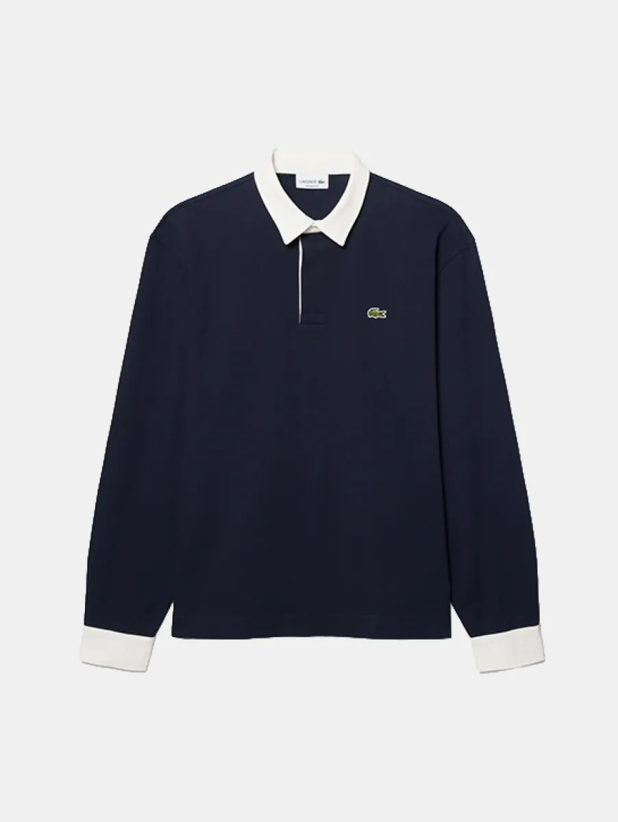 Lacoste Rugby Shirt 1 Lacoste kh0826 mxq dark navy blue