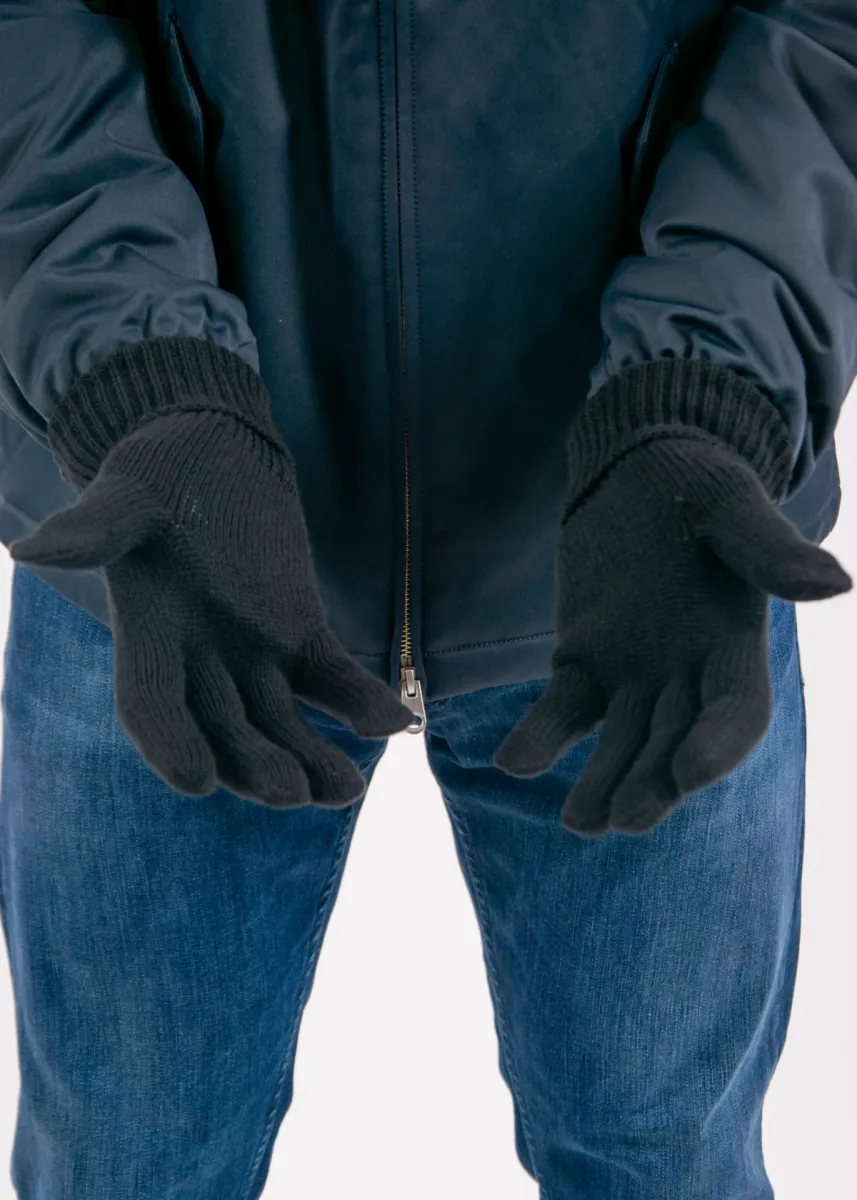 Lyle & Scott Cotton Merino Gloves 3 Lyle & Scott gl2300a z865 jet black