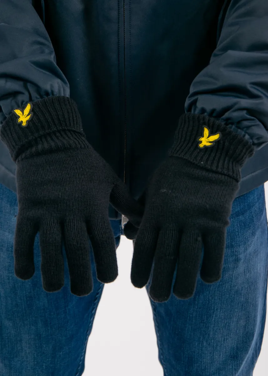 Lyle & Scott Cotton Merino Gloves 4 Lyle & Scott gl2300a z865 jet black