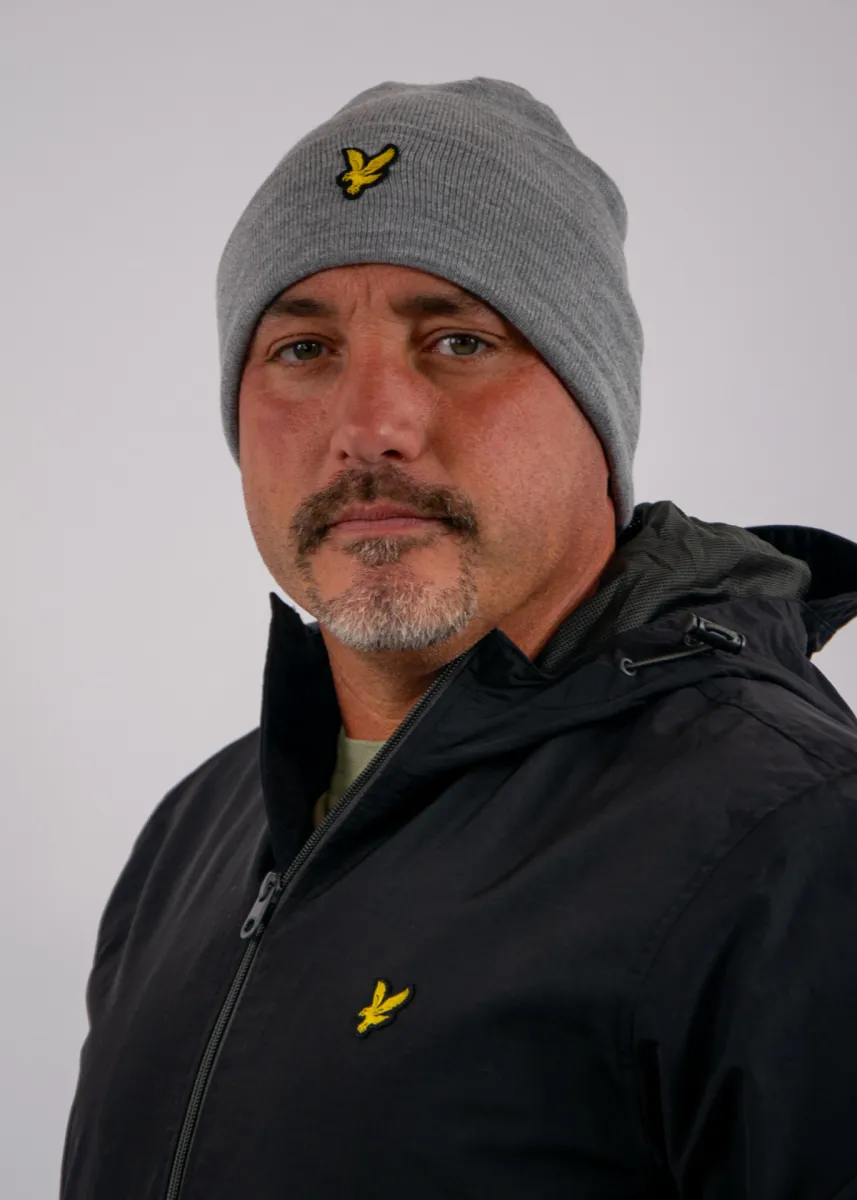Lyle & Scott Basic Beanie 3 Lyle & Scott he2530a t28 mid grey marl