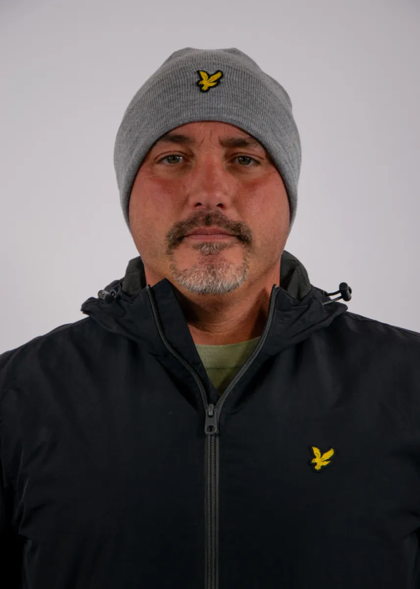 Lyle & Scott Basic Beanie 2 Lyle & Scott he2530a t28 mid grey marl