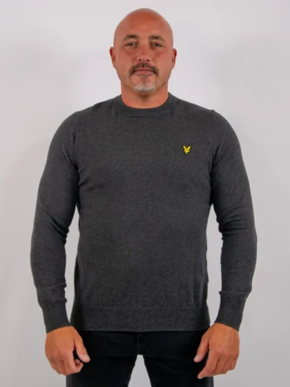 Lyle & Scott kn2110vc 398 charcoal marl