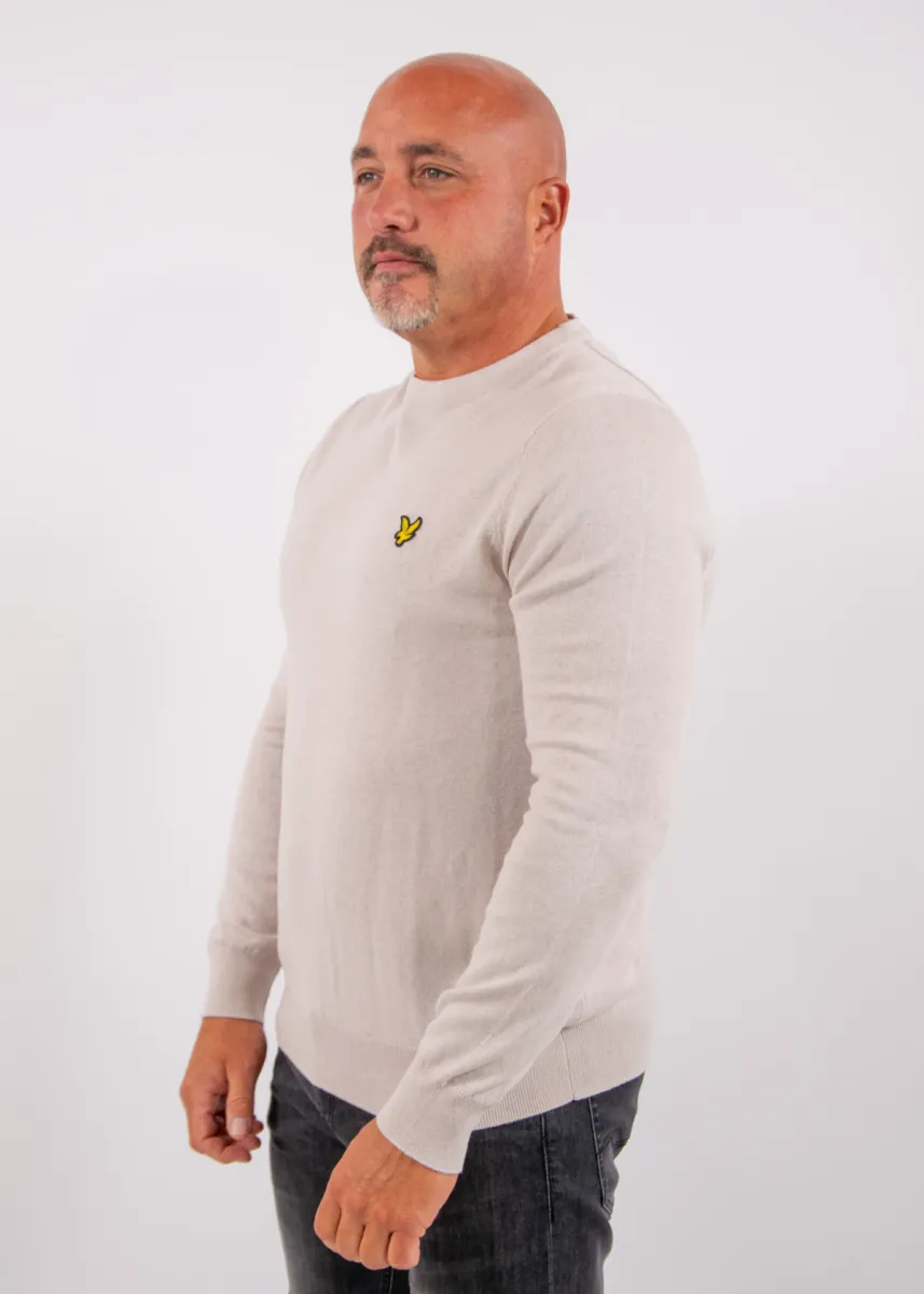 Lyle & Scott Cotton Merino Crew Neck Jumper 3 Lyle & Scott kn2110vc w870 cove