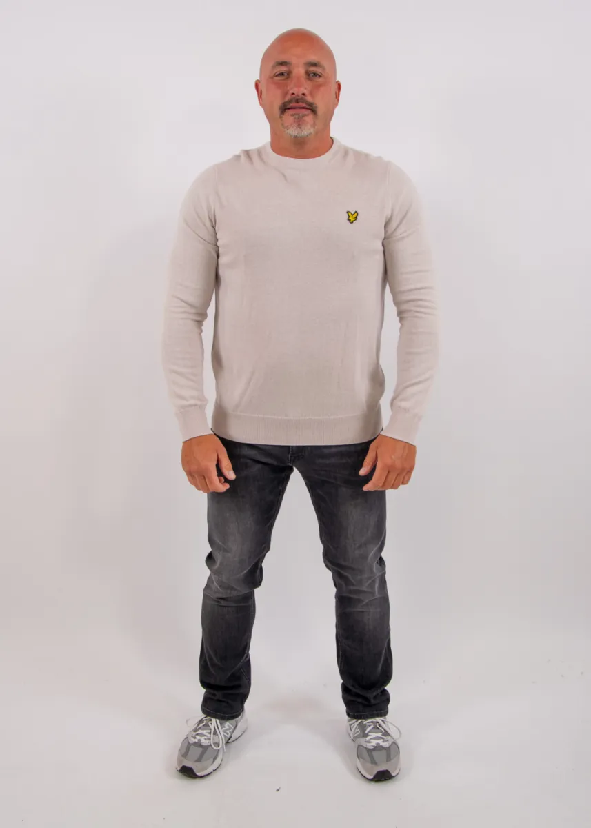 Lyle & Scott Cotton Merino Crew Neck Jumper 5 Lyle & Scott kn2110vc w870 cove