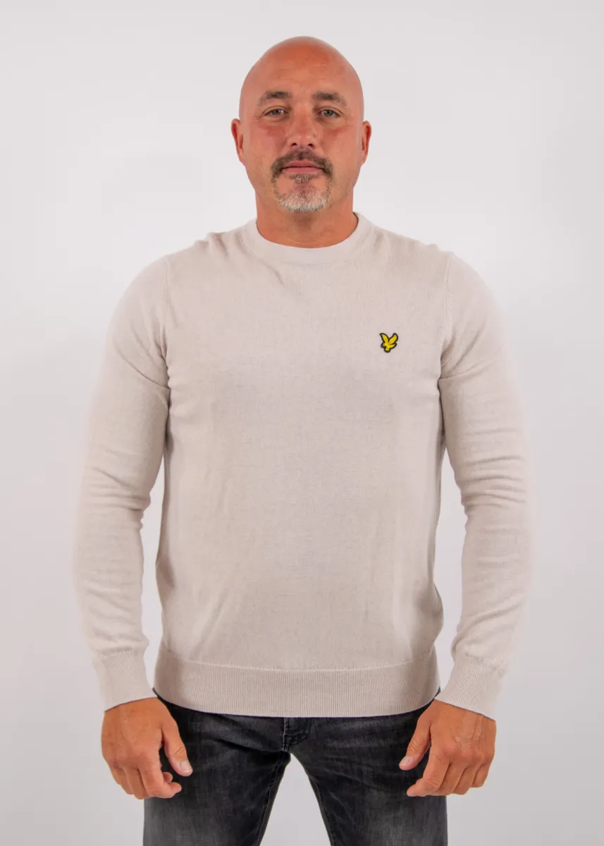 Lyle & Scott Cotton Merino Crew Neck Jumper 2 Lyle & Scott kn2110vc w870 cove