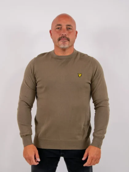 Lyle & Scott kn2110vc x569 khaki ash