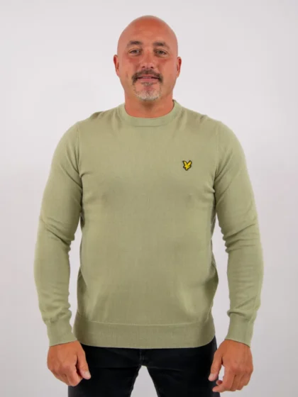 Lyle & Scott kn2110vc y299 smoke olive