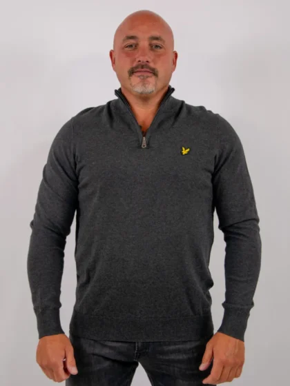 Lyle & Scott kn2112vc 398 charcoal marl