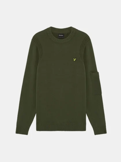 Lyle & Scott kn2540v y294 true olive